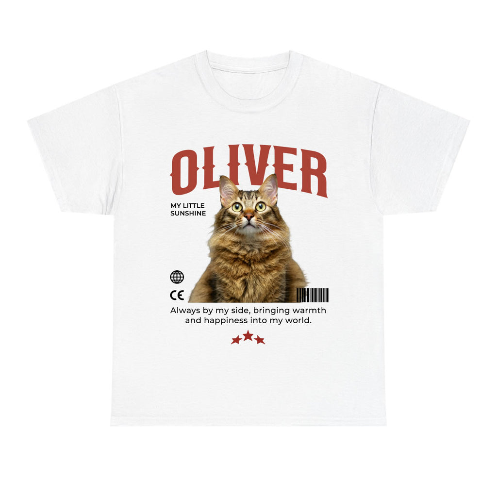 Custom Pet Portrait T-Shirt – Personalized Dog & Cat Photo Unisex Tee | Gift for Dog Mom, Dog Dad, Cat Mom & Cat Dad
