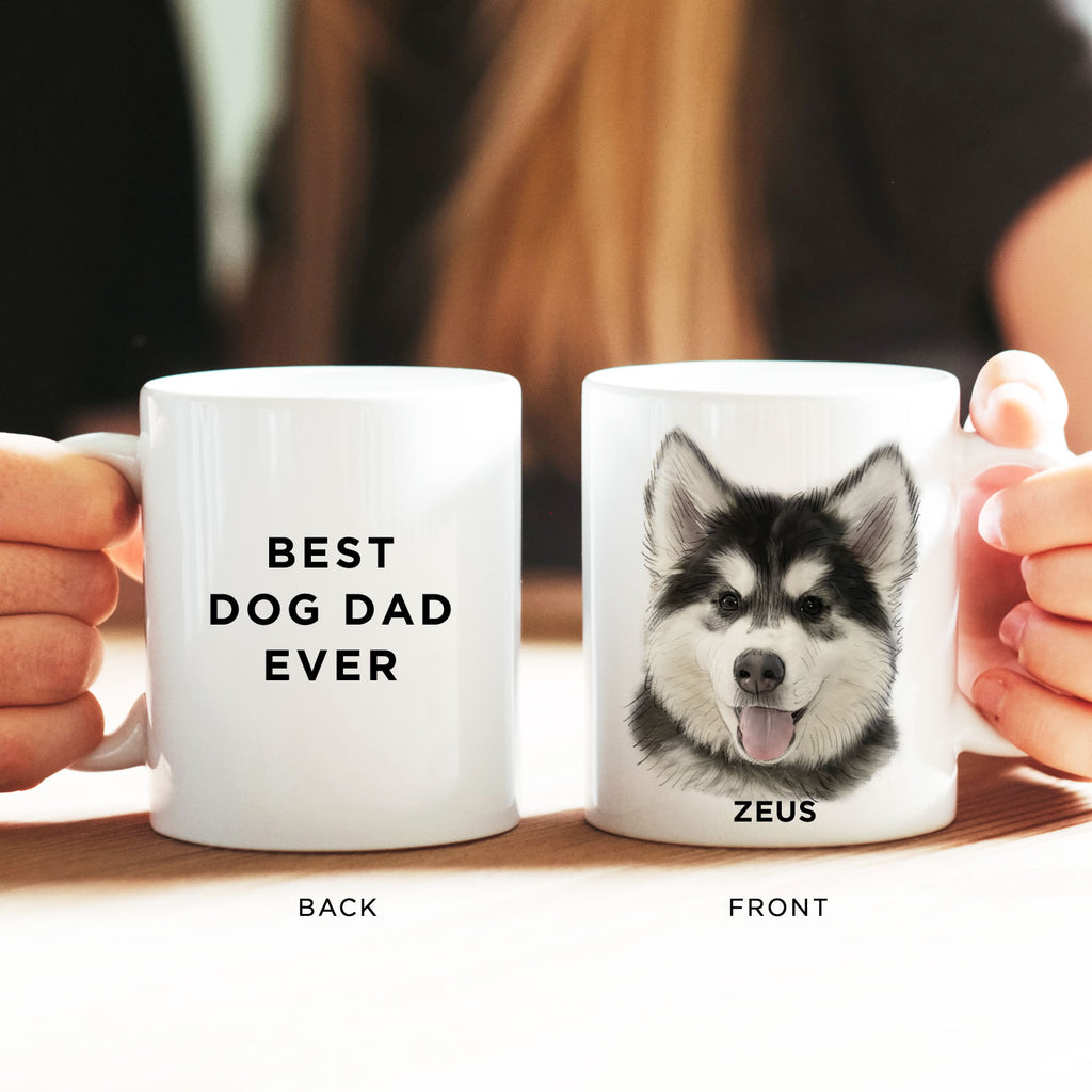Custom Pet Portrait Mug – Personalized Dog & Cat Coffee Cup | Perfect Gift for Pet Parents