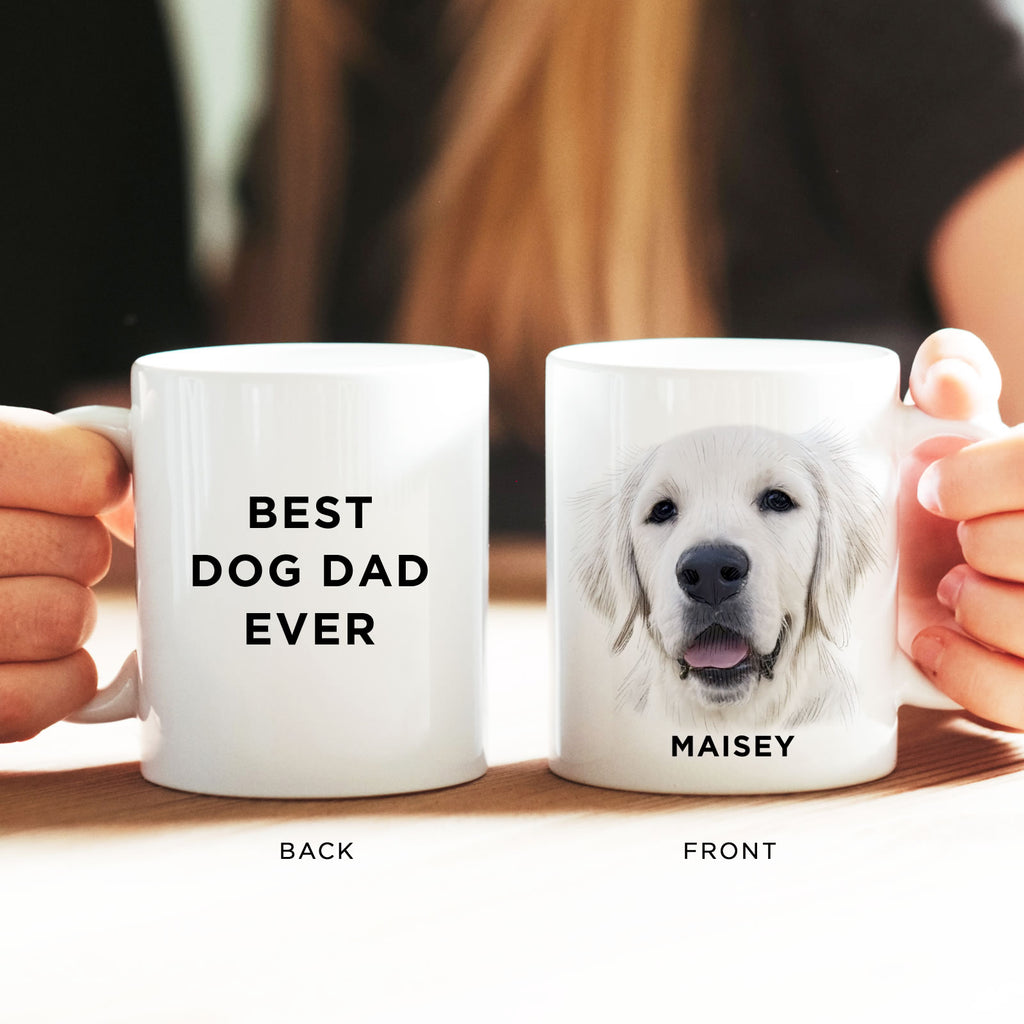 Custom Pet Portrait Mug – Personalized Dog & Cat Coffee Cup | Perfect Gift for Pet Parents