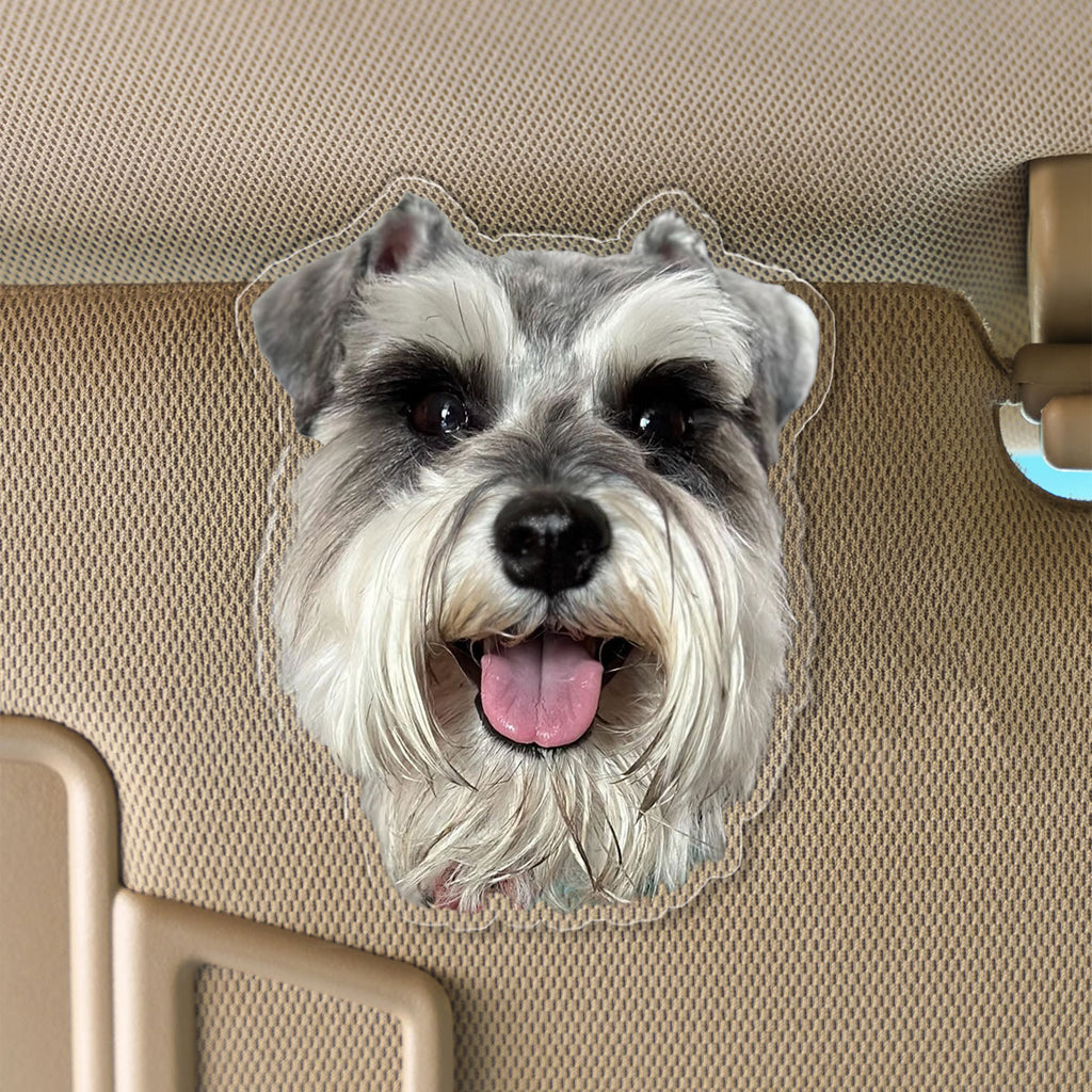 Custom Acrylic Cat or Dog Car Visor Clip - Cute Pet Car Decoration