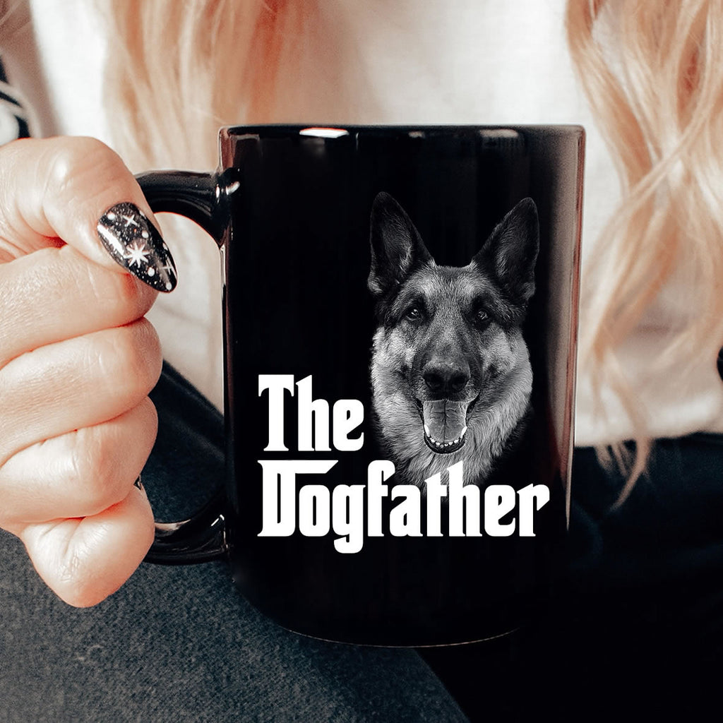 Custom The Dogfather Mug – Personalized Dog Photo Coffee Cup | Funny Dog Dad Gift, Unique Pet Lover Mug