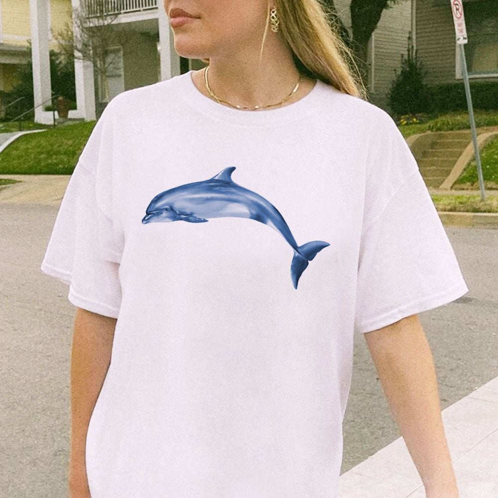 Dolphin T-shirt - printwithsky