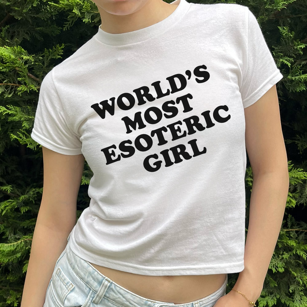 World's Most Esoteric Girl Baby Tee - printwithsky
