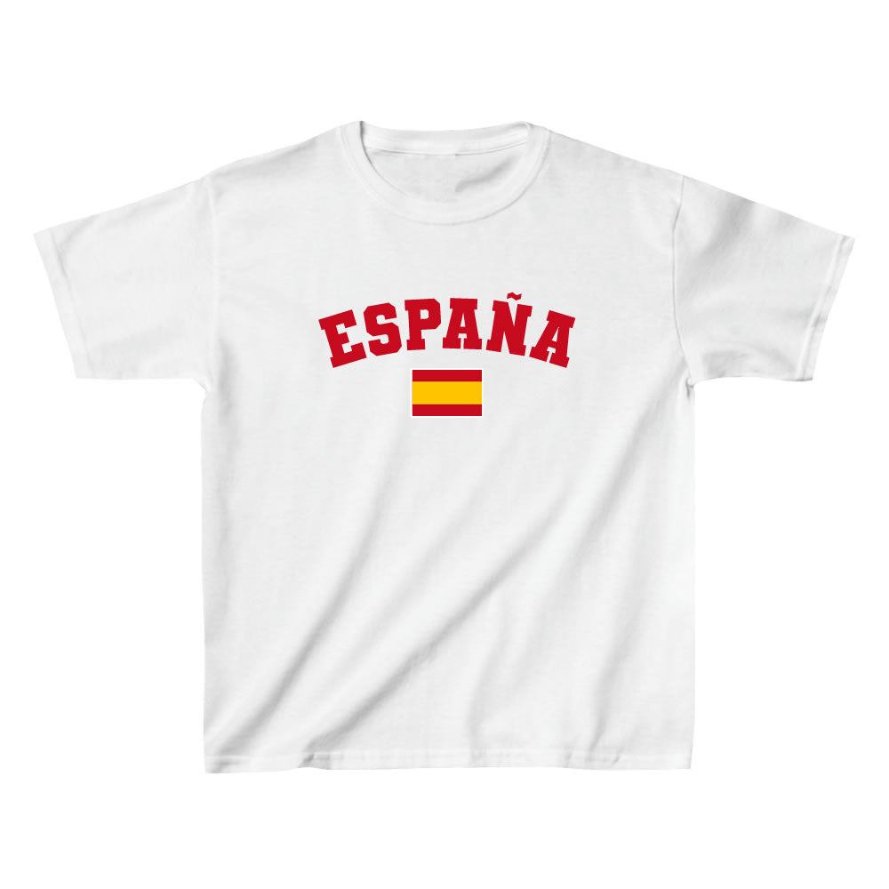 Spain Baby Tee - printwithsky