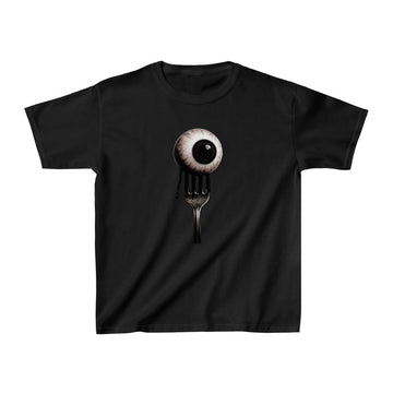 Eyeball Graphic Halloween 90s Baby Tee, Punk Grunge Streetwear Unisex Top