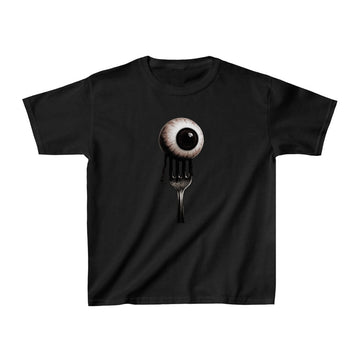 Eyeball Graphic Halloween 90s Baby Tee, Punk Grunge Streetwear Unisex Top - printwithsky