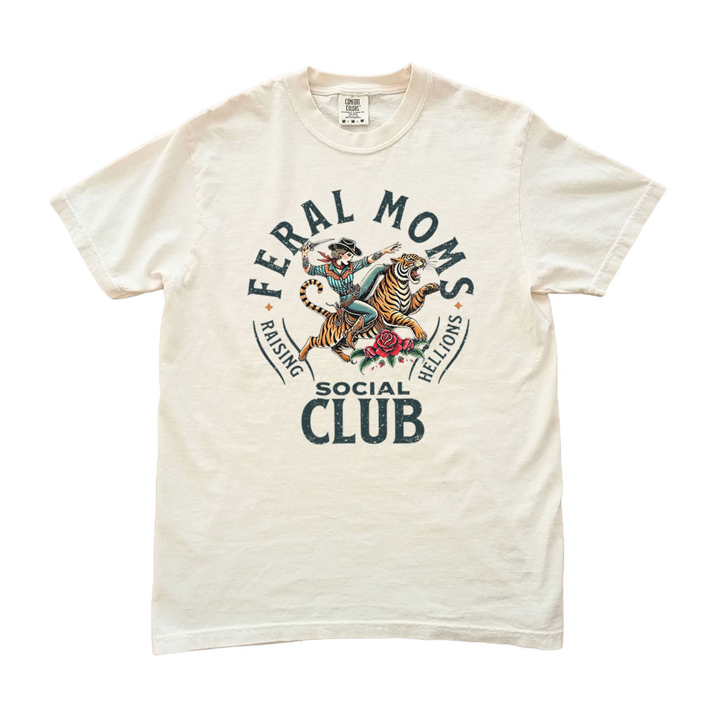 Feral Moms Social Club Comfort Colors T-shirt