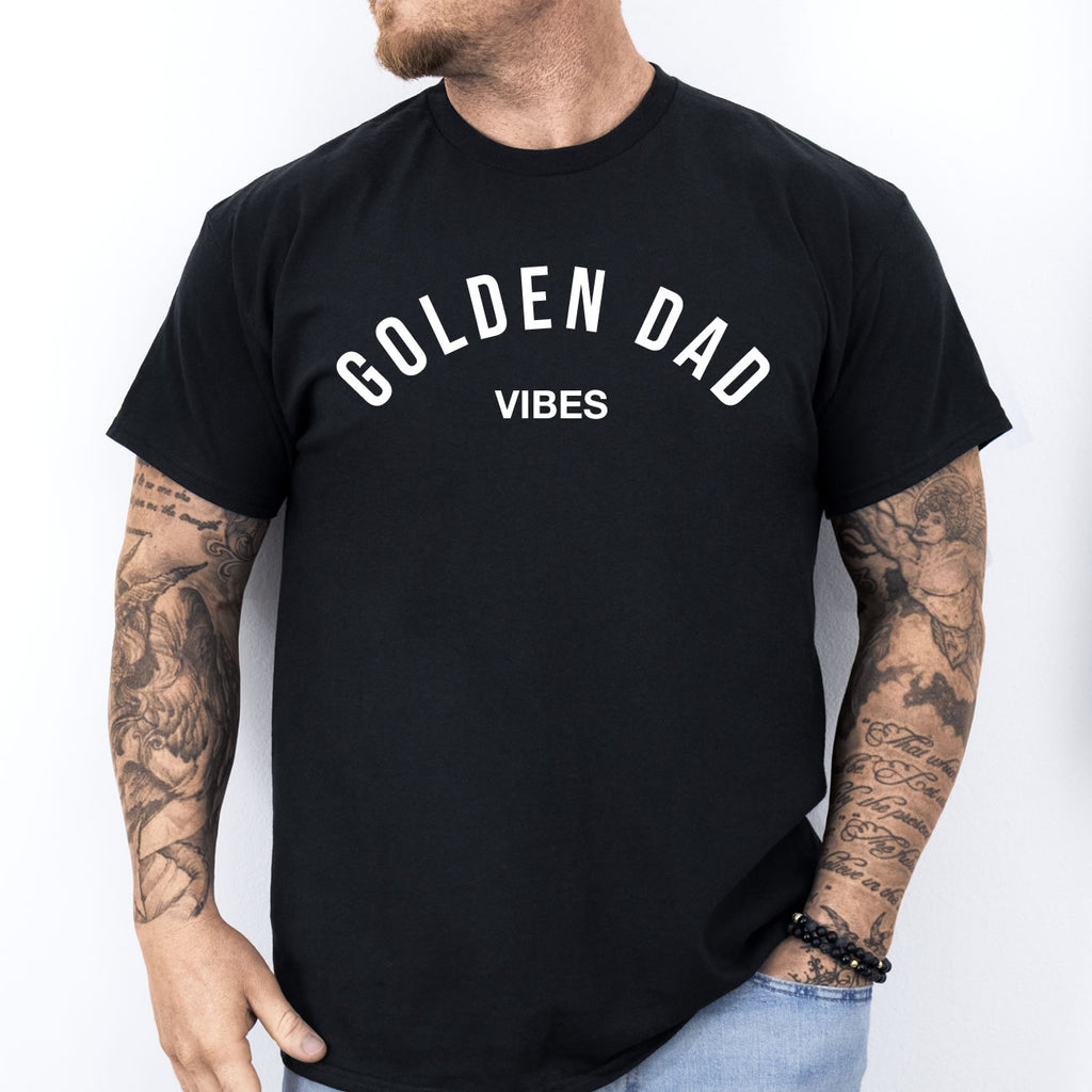 Golden Dad Vibes T‑Shirt | Funny Cool Dad Tee & Father’s Day Gift
