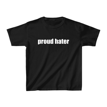 Proud Hater Baby Tee - printwithsky