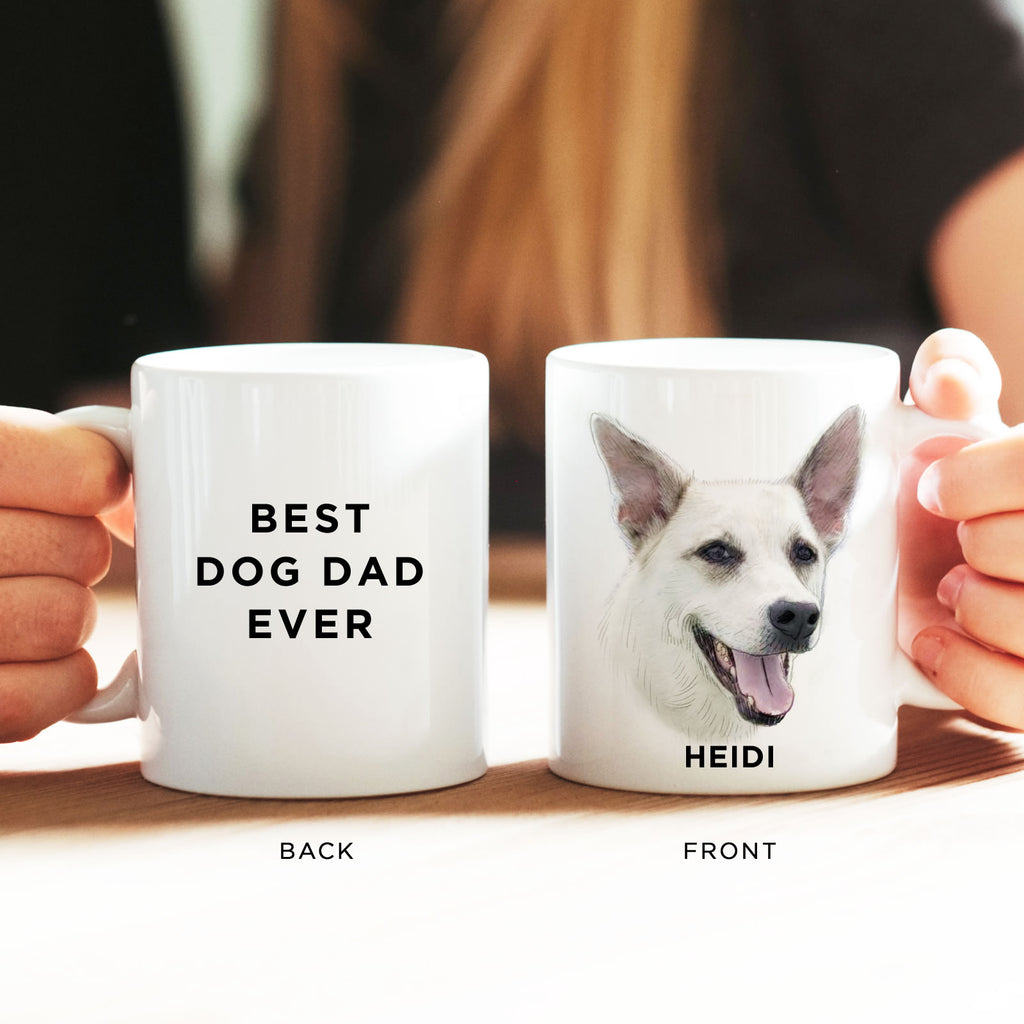 Custom Pet Portrait Mug – Personalized Dog & Cat Coffee Cup | Perfect Gift for Pet Parents