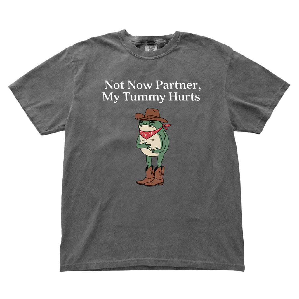 Not Now Partner My Tummy Hurts Comfort Colors T-shirt - printwithsky