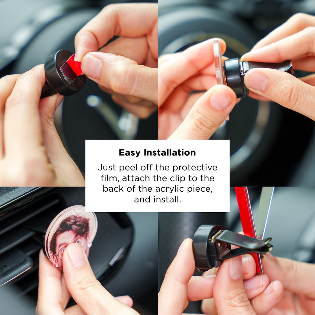 Custom Pet Car Vent Clip – Easy installation