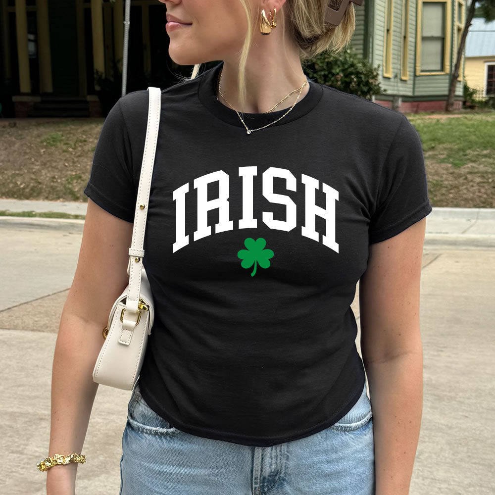 Irish Clover Baby Tee - printwithsky - St Patricks Day Shirt