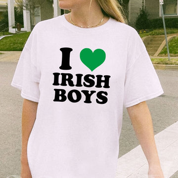 I Love Irish Boys T-shirt - printwithsky