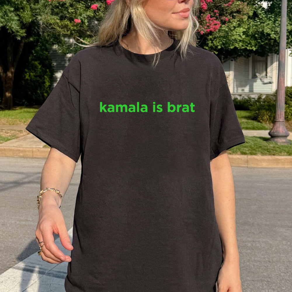 Kamala is Brat T-shirt - printwithsky