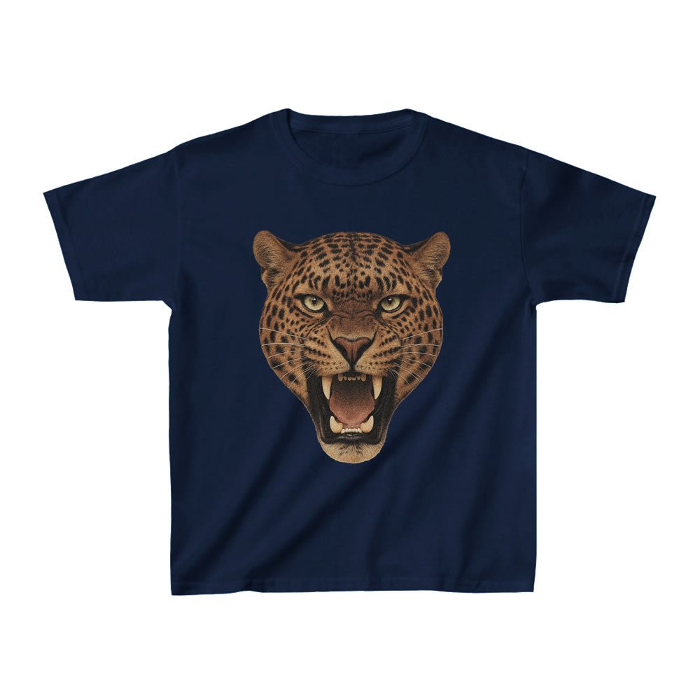 Leopard Graphic 90s Baby Tee | Vintage Animal Print Y2K Streetwear Top for Women - printwithsky