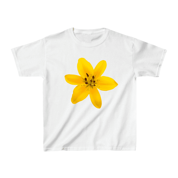 Yellow Lily Baby Tee - printwithsky