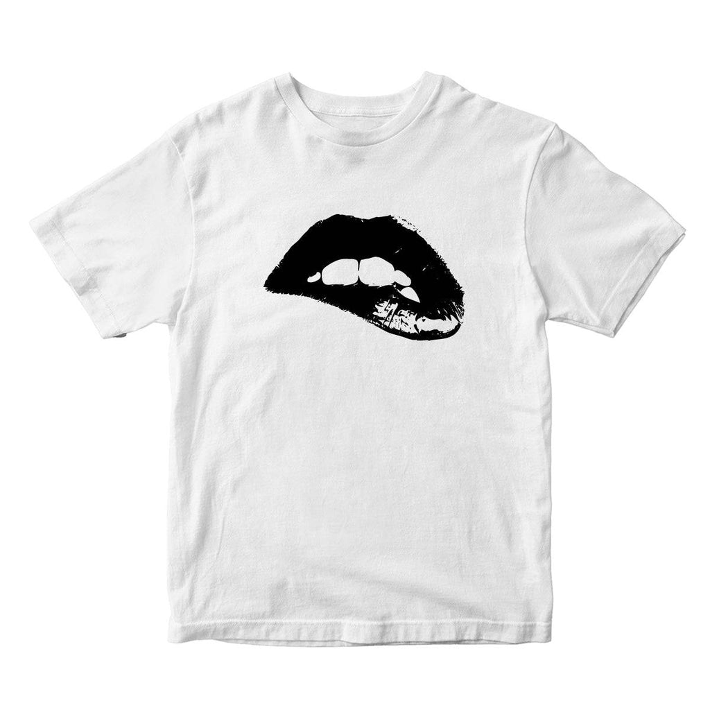 Black Lip Unisex T-shirt - printwithsky