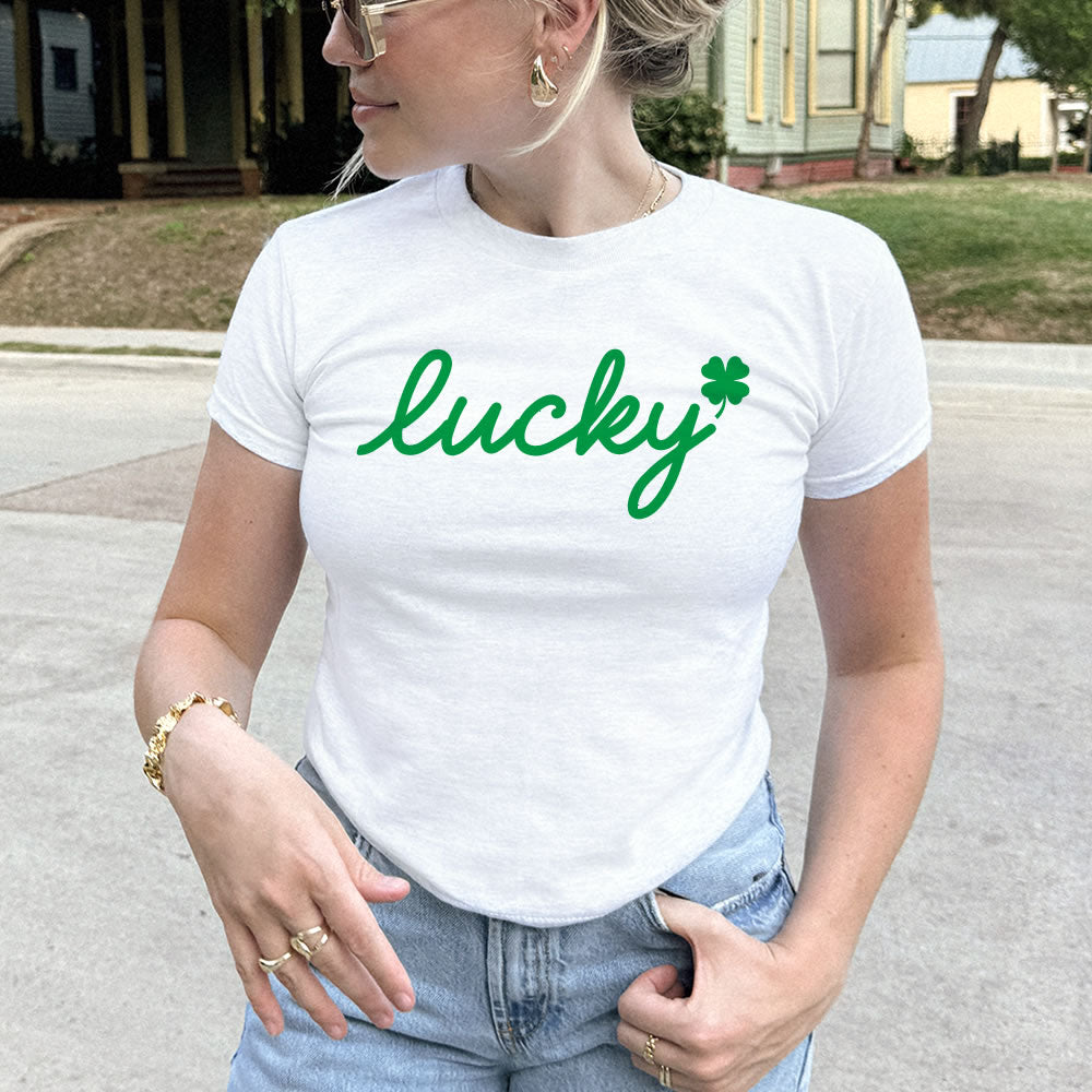 Lucky Baby Tee - printwithsky - St Patricks Day Shirt