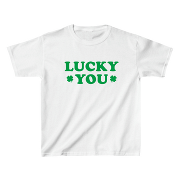 Lucky You Baby Tee - printwithsky 