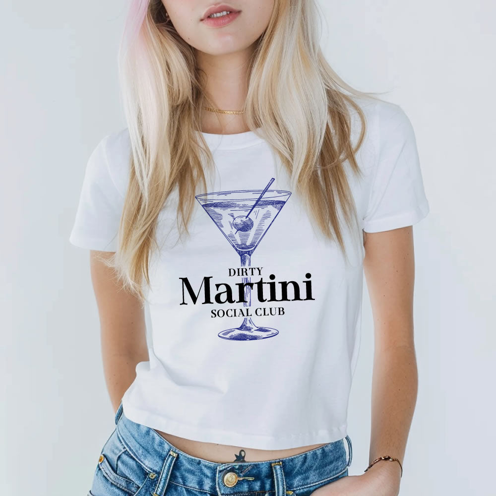 Dirty Martini Social Club Baby Tee - printwithsky 