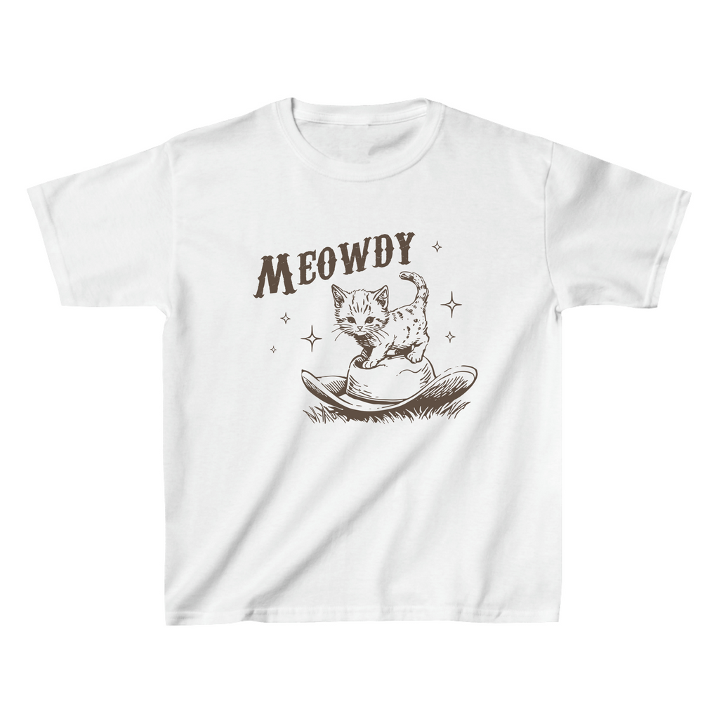 Meowdy Cute Kitten Cat Baby Tee - printwithsky