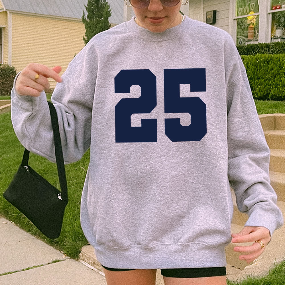 Custom Sporty Number Sweatshirt - printwithsky