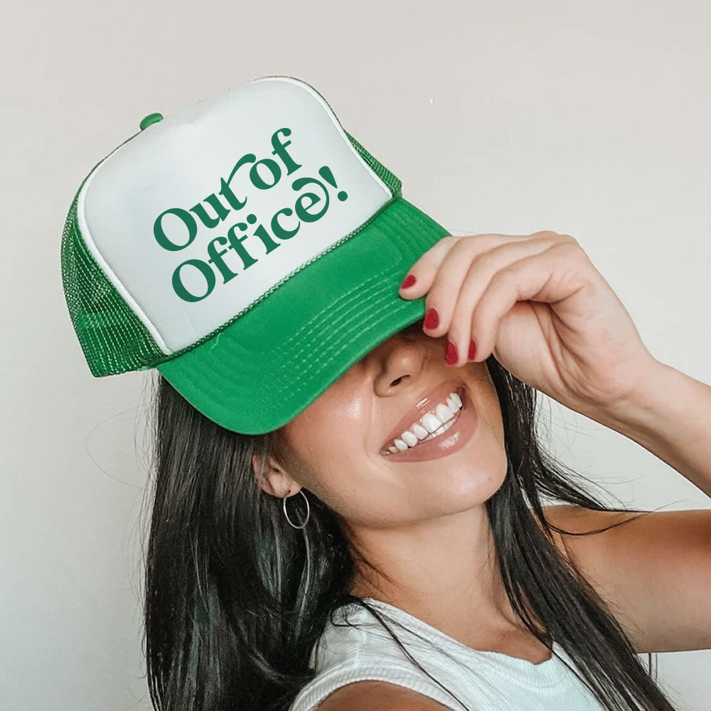 Out Of Office Trucker Hat - printwithsky