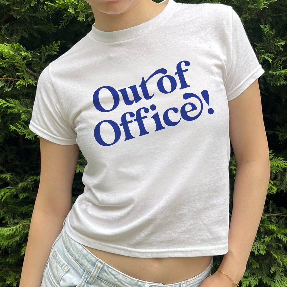 Out Of Office Baby Tee - Cute Baby Tees - printwithsky