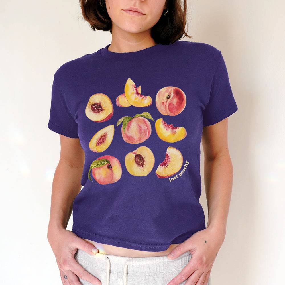 Peaches Baby Tee - printwithsky