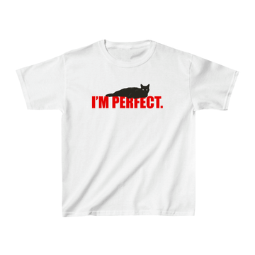 I'm Perfect Cat Graphic Baby Tee - printwithsky