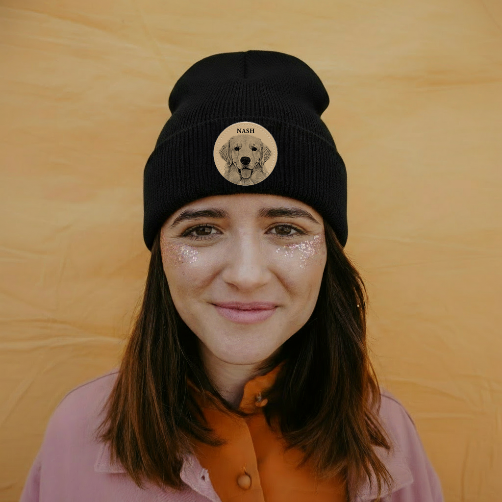 Custom pet portrait Beanie
