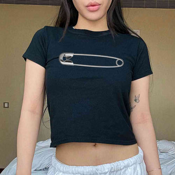Safety Pin Baby Tee - printwithsky
