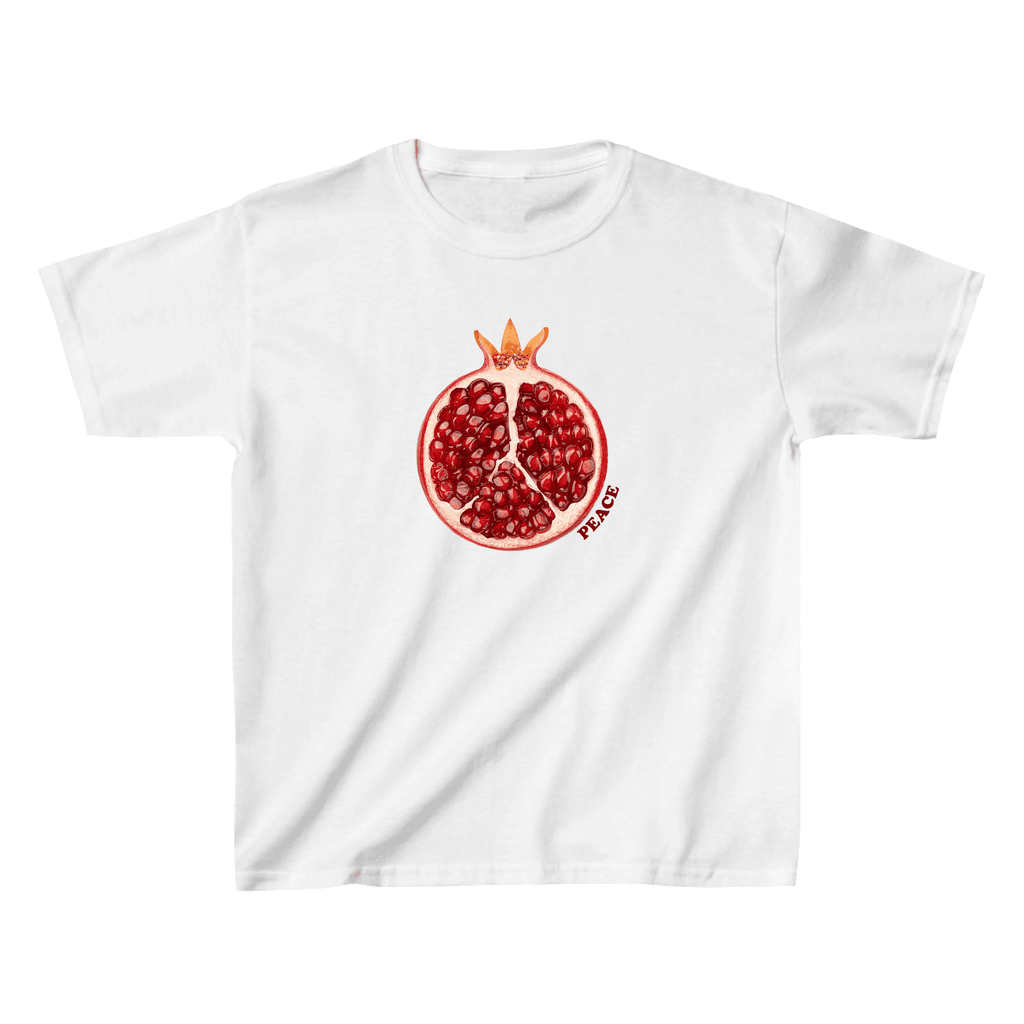 Pomegranate Peace Baby Tee - printwithsky