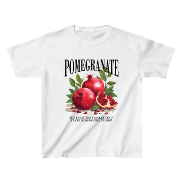 Pomegranate Retro Graphic Baby Tee - printwithsky 