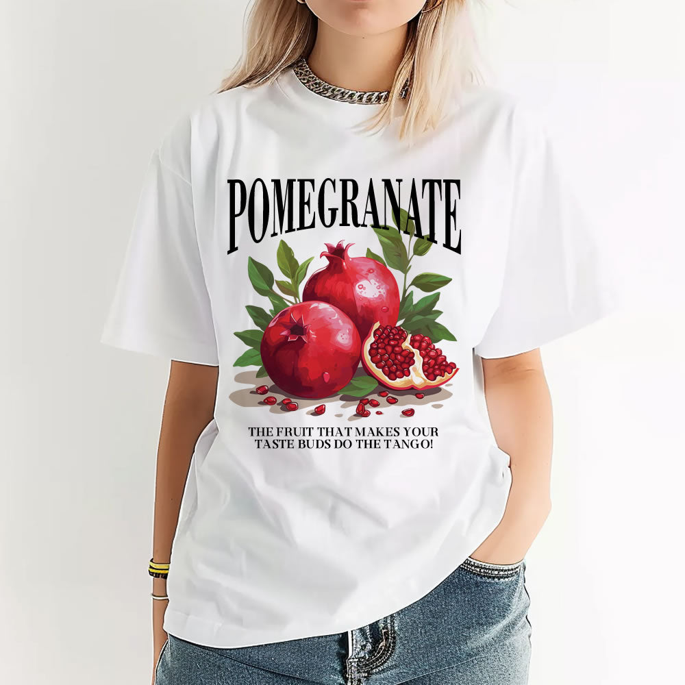 Pomegranate Retro Graphic T-shirt by Printwithsky!
