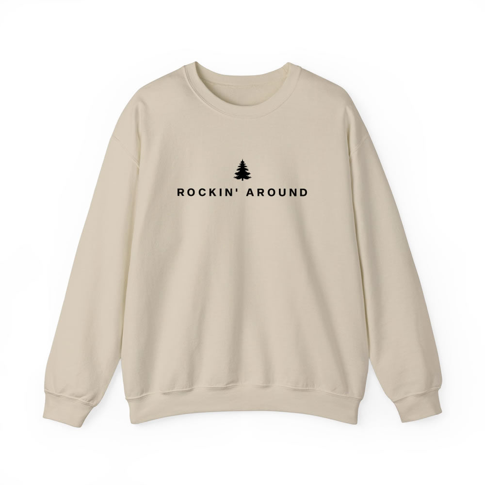 Rockin Around Christmas Sweatshirt - printwithsky