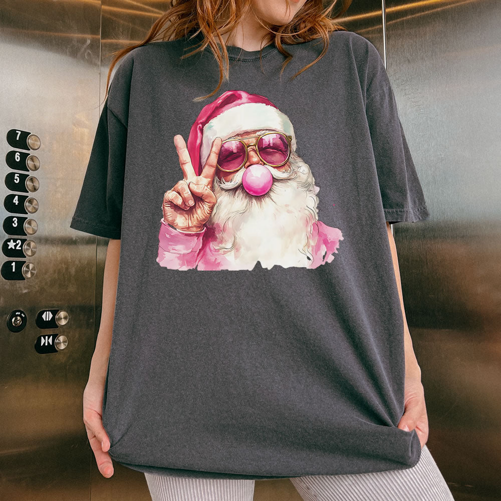 Santa Bubble Funny Comfort Colors T-shirt - printwithsky