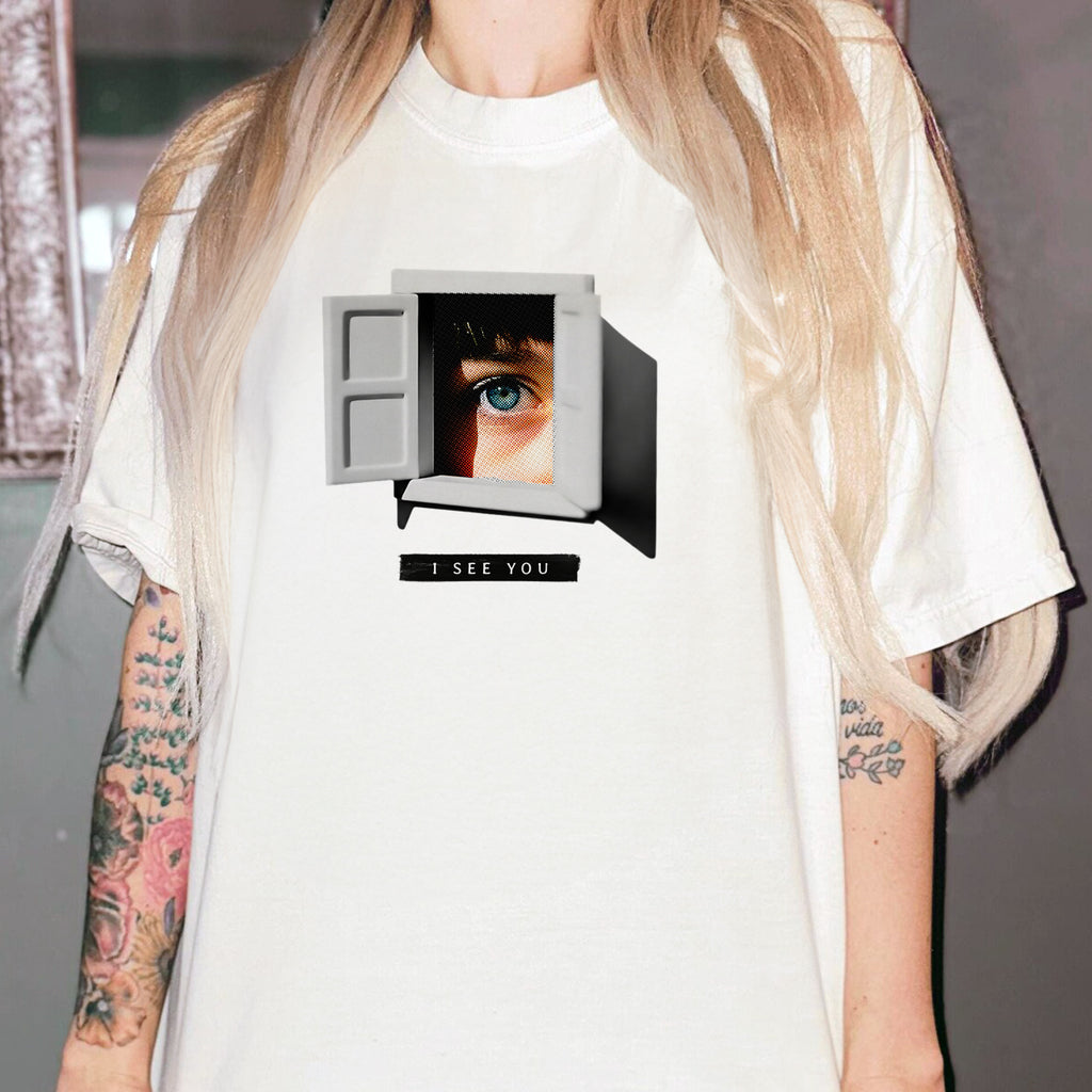I See You Graphic T-Shirt – Unisex 90s Retro Tee | Y2K Aesthetic Streetwear