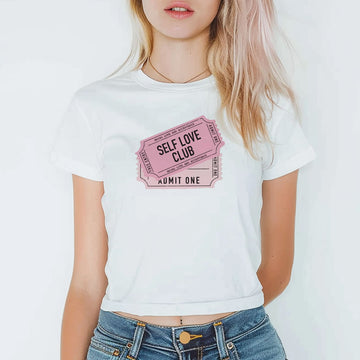 Self Love Club Baby Tee - printwithsky 