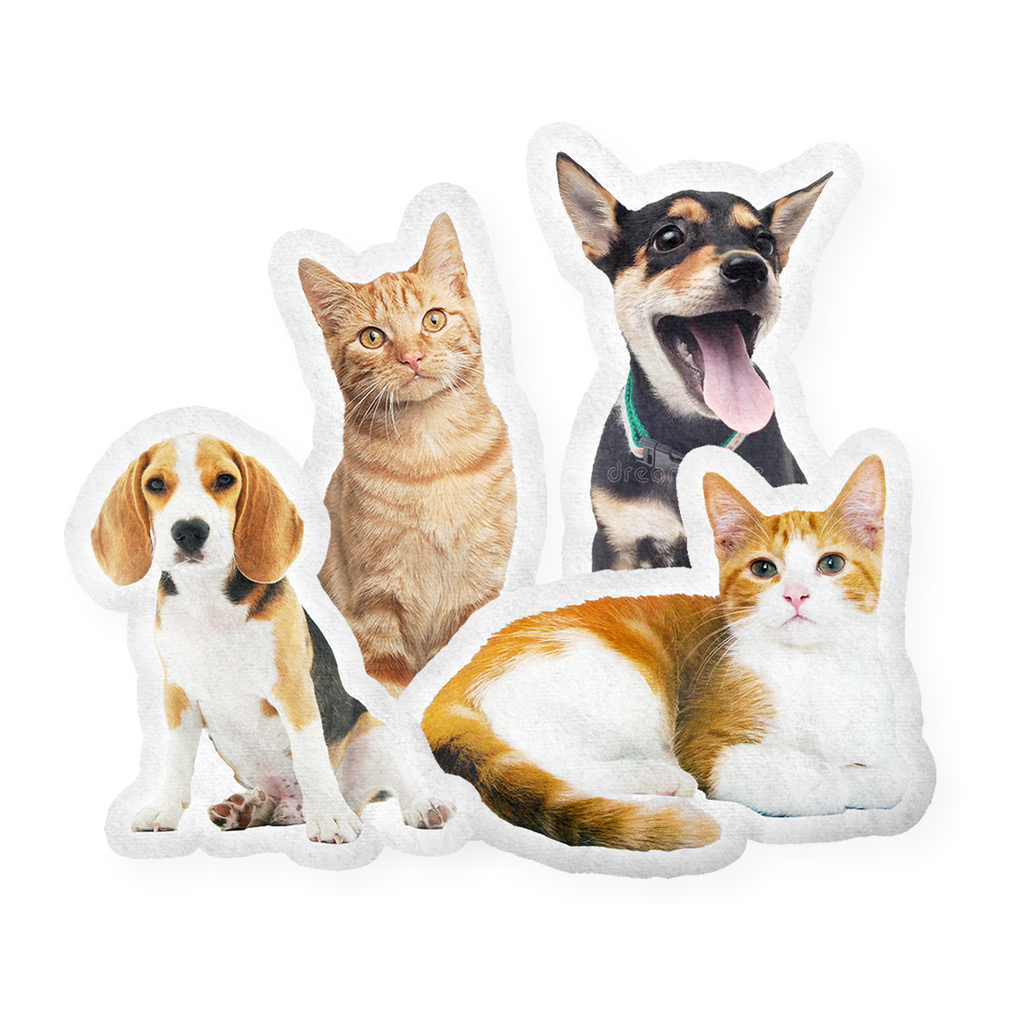 Custom Cat or Dog Photo Shaped Pillow - printwithsky