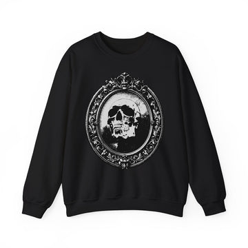Halloween skull graphic sweatshirt gothic horror pullover