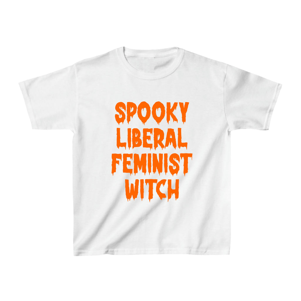 Spooky Liberal Feminist Witch Baby Tee - printiwthsky