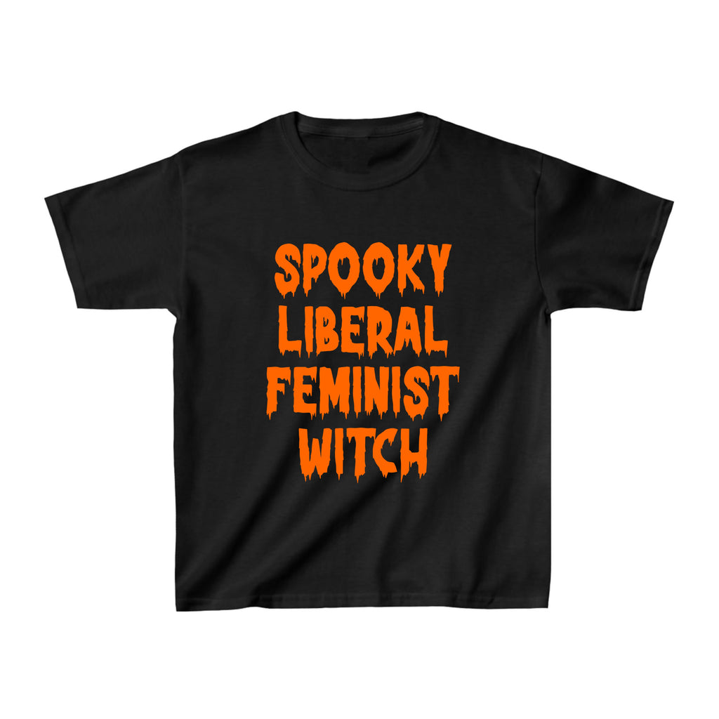 Spooky Liberal Feminist Witch Baby Tee - printiwthsky