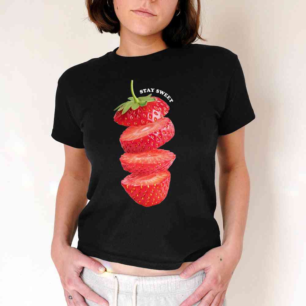 Strawberry Stay Sweet Baby Tee - printwithsky