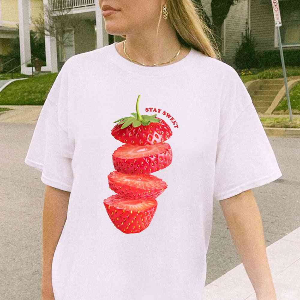Strawberry Stay Sweet T-shirt - PrintWithSky