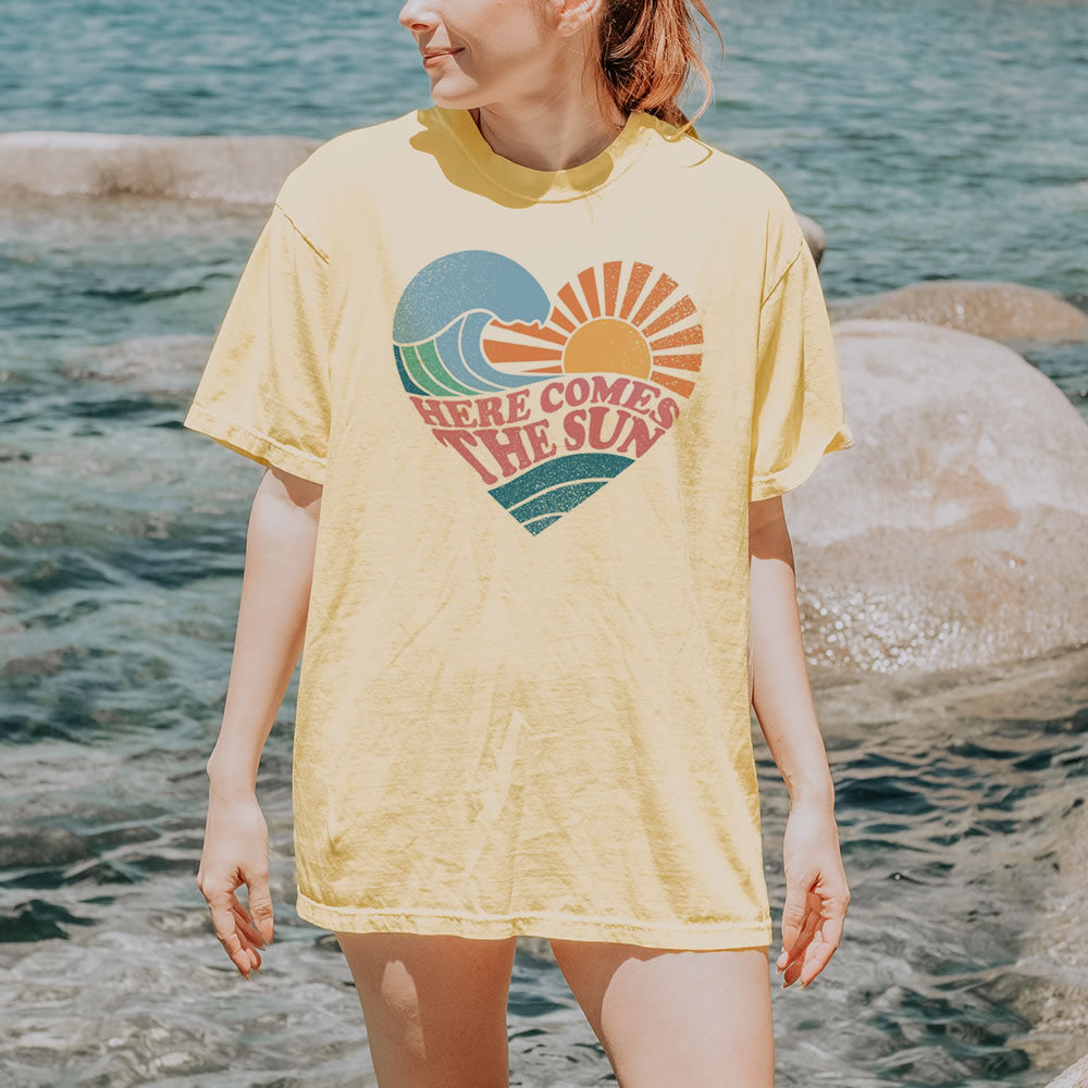 Here comes the Sun T-shirt - printwithsky