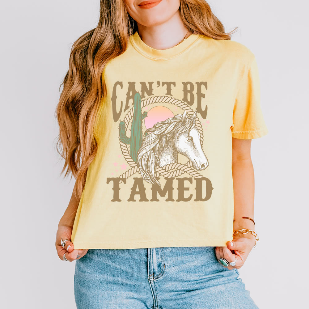 Can't Be Tamed Comfort Colors Boxy T-shirt - printwithsky