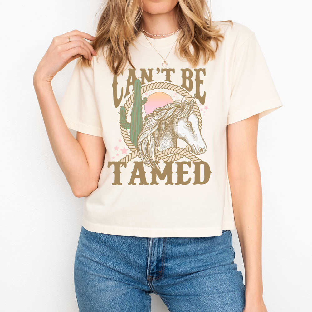 Can't Be Tamed Comfort Colors Boxy T-shirt - printwithsky