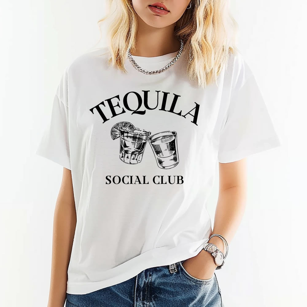 Tequila Social Club T-shirt - printwithsky